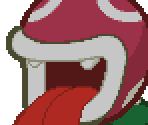 Lava Piranha (Head) - Paper Mario