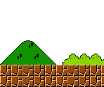 Background 1 (Mountains) - Super Mario Bros.