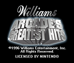 Startup Screens - Williams Arcade's Greatest Hits