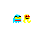 Pac-Man & Inky (Bally Midway Design) - Pac-Man Customs