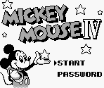 Startup Screen & Title Screen - Mickey Mouse IV (JPN)