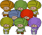 Dry Dry Toads (Paper Mario-Style)