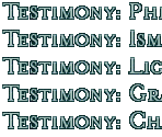 Testimony Titles (CD3)