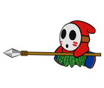 Spear Guy (Paper Mario-Style, Modern)