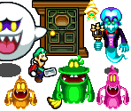 Portrait Ghosts and Enemies (Mario & Luigi: Bowser's Inside Story-Style)