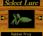 Lure Selection Screen