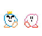 Yarn Kirby & Prince Fluff (Super Mario Maker-Style)