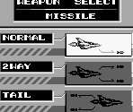 Weapon Select Screen