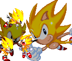 Super Sonic (Knuckles' Chaotix, Sonic 1, 2 & 3-Style)