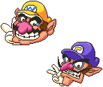 Wario and Waluigi Bonus Room Sprites (SMAS-Style)