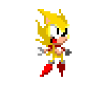 Super Sonic (Chibi, Sonic CD-Style)