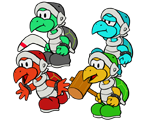 Hammer Bros. Family (Paper Mario-Style)