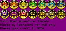 Sonic Rush Adventure - Medals