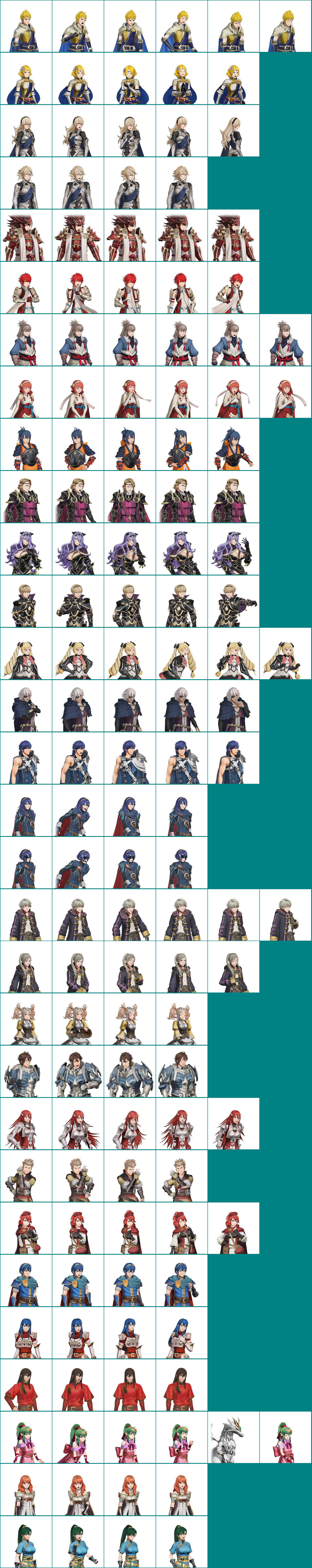 Fire Emblem Warriors - Portraits (Playable Characters)