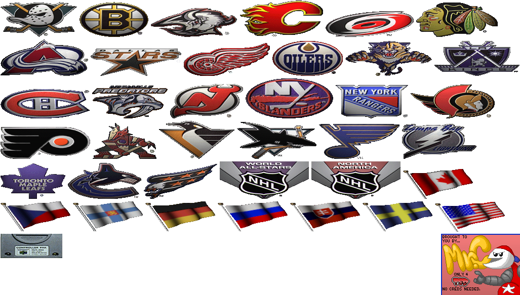 NHL Breakaway 99 - Team Logos