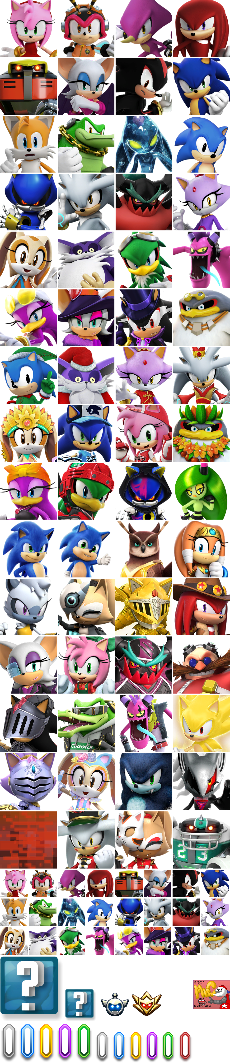 Sonic Forces: Speed Battle - Character Icons (Cards)