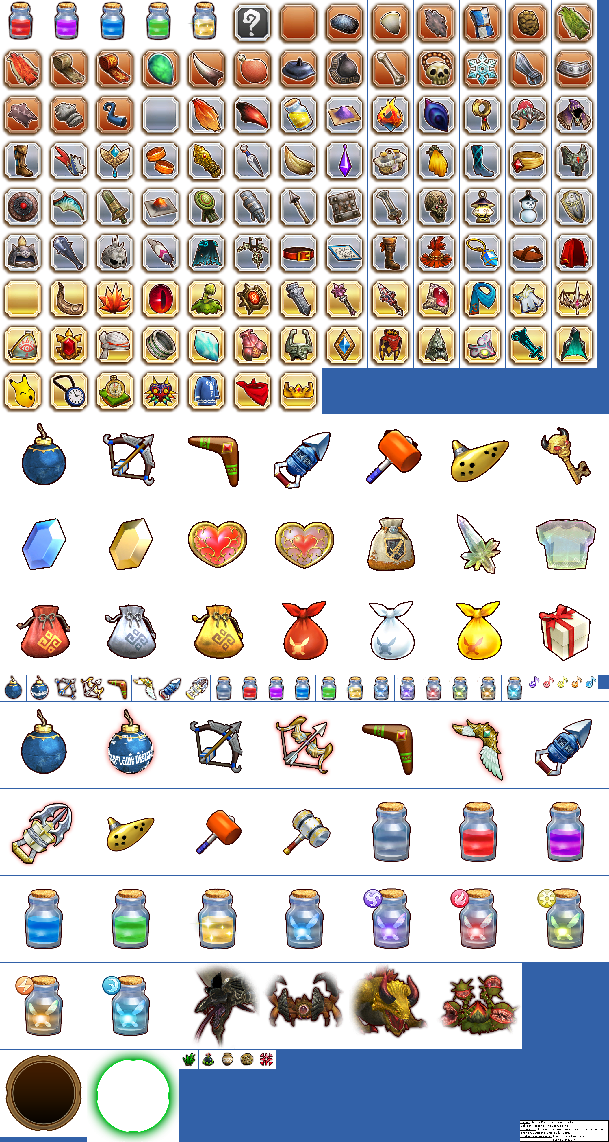 Material and Item Icons