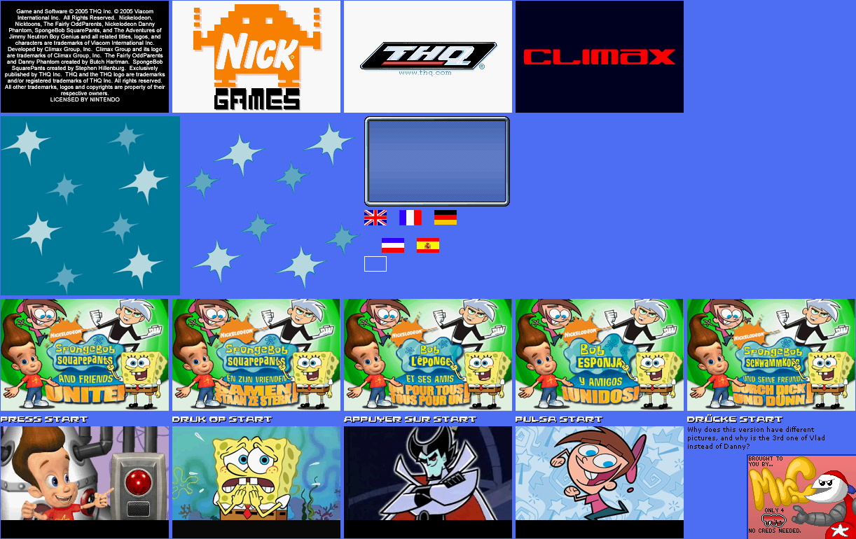 Title Screen and Logos (Europe)