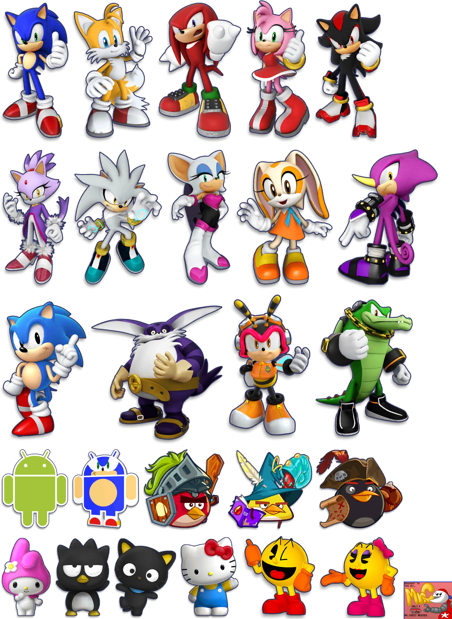 Sonic Dash - Character Portraits (Full Body, 4.0)