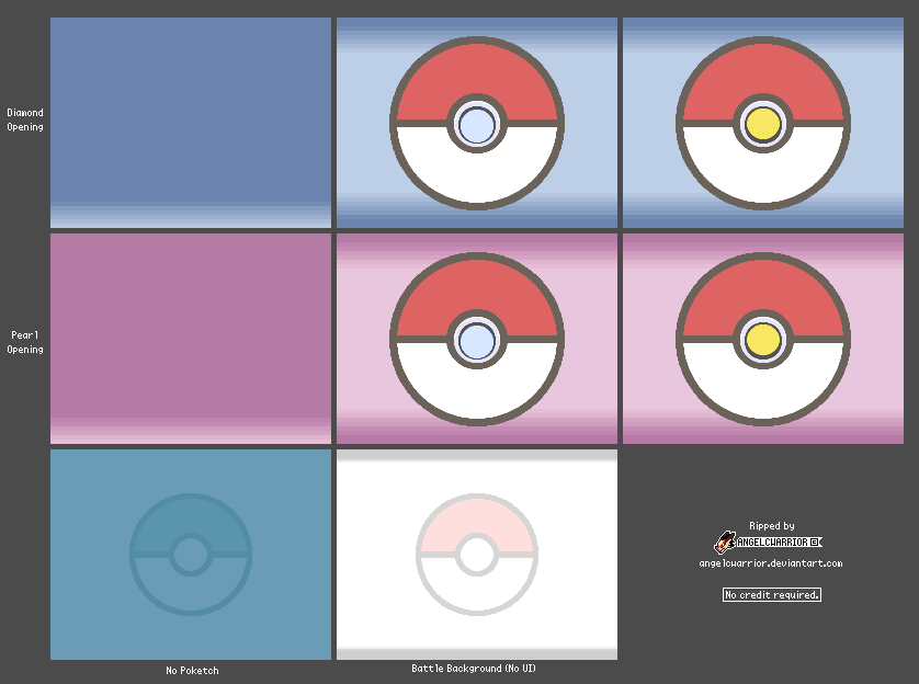 Pokémon Diamond / Pearl - Touch Screen Backgrounds