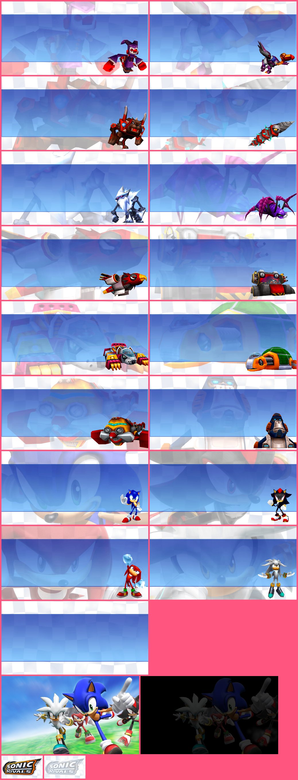 Sonic Rivals - Screens and Banners