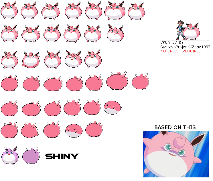 Pokémon Generation 1 Customs - #040 Wigglytuff (Inflated, BW/BW2-Style)