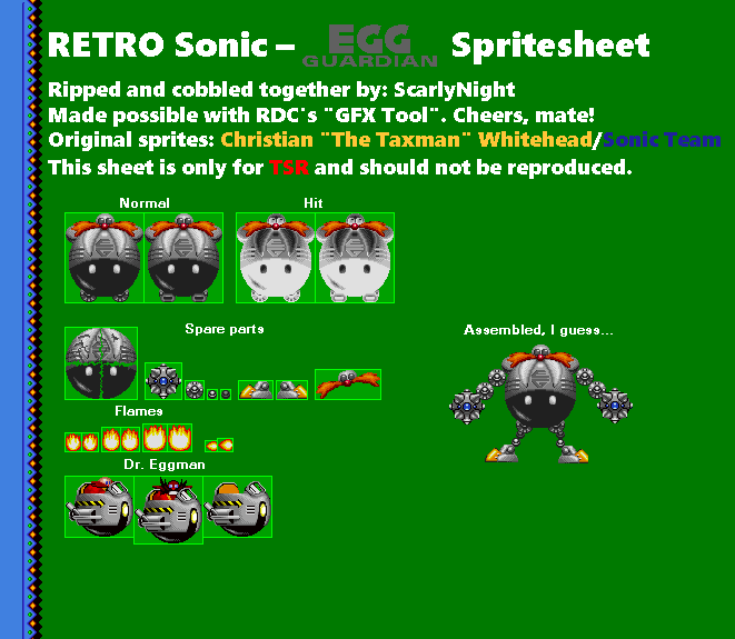 Retro Sonic - Dr. Eggman & Egg Guardian