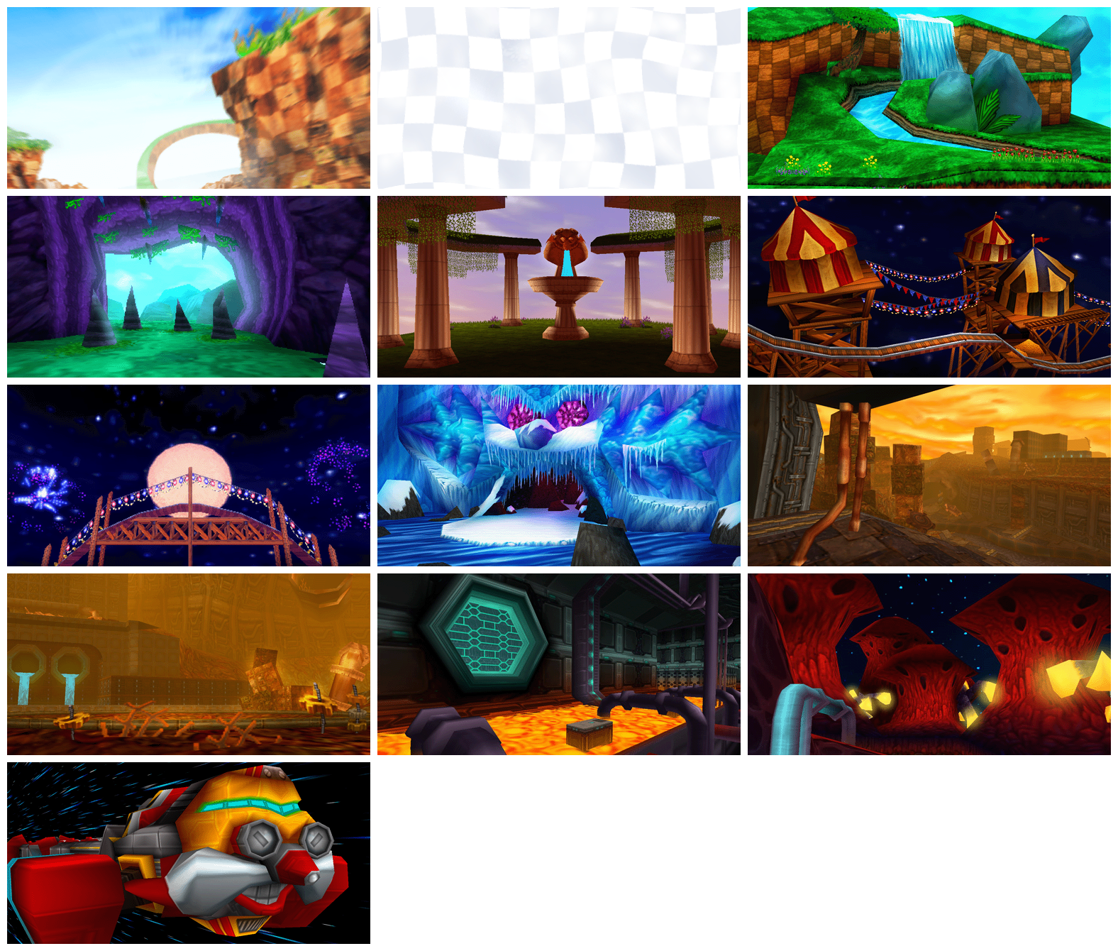 Sonic Rivals - Backgrounds