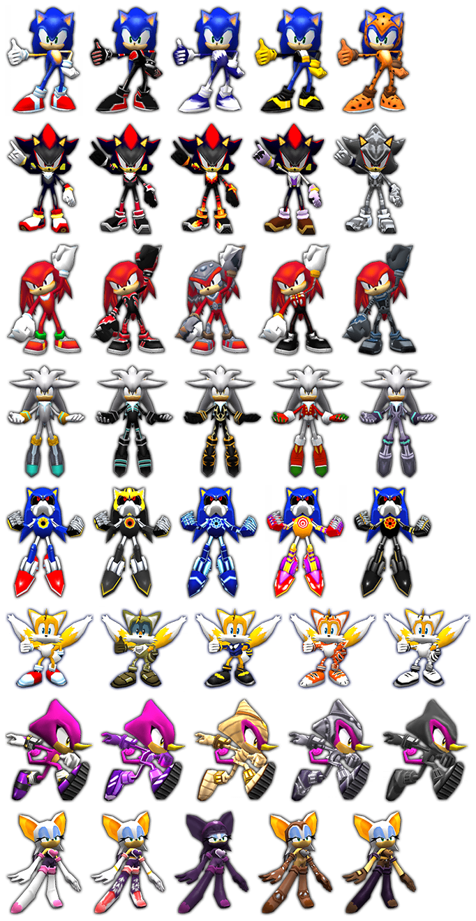 Sonic Rivals 2 - Outfits