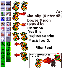 SimCity - Bowser & Icons