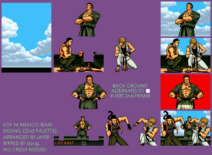 The King of Fighters '94 - Ending (Mexico Team, 2nd Palette)