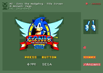 Sonic the Hedgehog - Title Screen