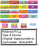 Pokémon Generation 1 Customs - Type & Status (Klingon) (FR/LG)
