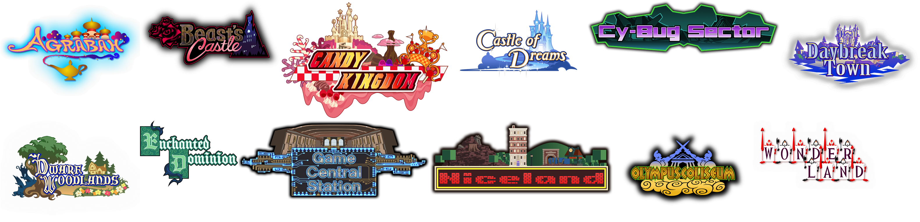 Kingdom Hearts Union χ - World Icons
