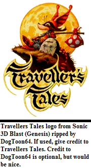 Sonic 3D Blast / Flickies' Island - Travellers Tales Logo