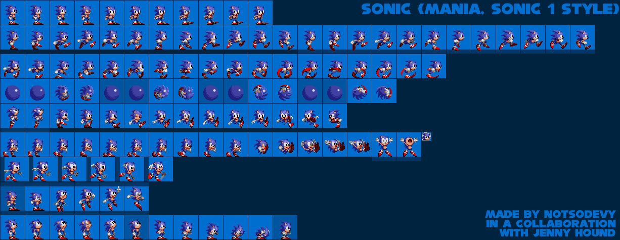 Sonic the Hedgehog Customs - Sonic (Mania, Sonic 1-Style)