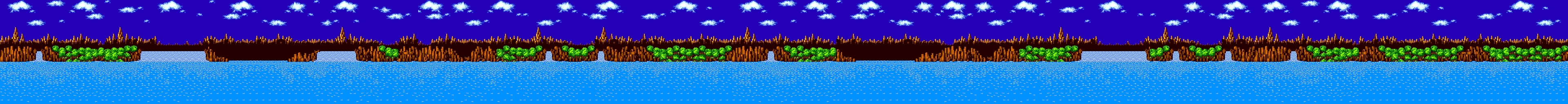 Sonic Chaos (Fan Game) - Green Hill Zone Background