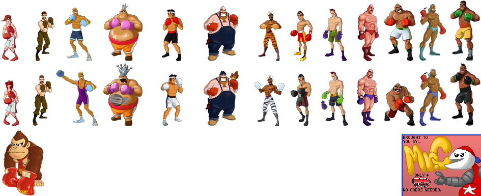Punch-Out!! - Character Portraits