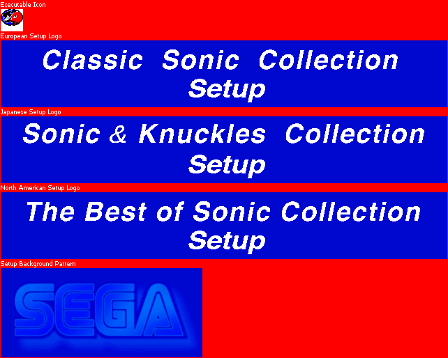 Sonic & Knuckles Collection - Executable Icon and Setup Images