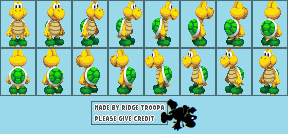 Mario Customs - Koopa Troopa (Mario & Luigi: Paper Jam-Style)
