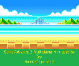 Sonic Advance 3 - Multiplayer Background