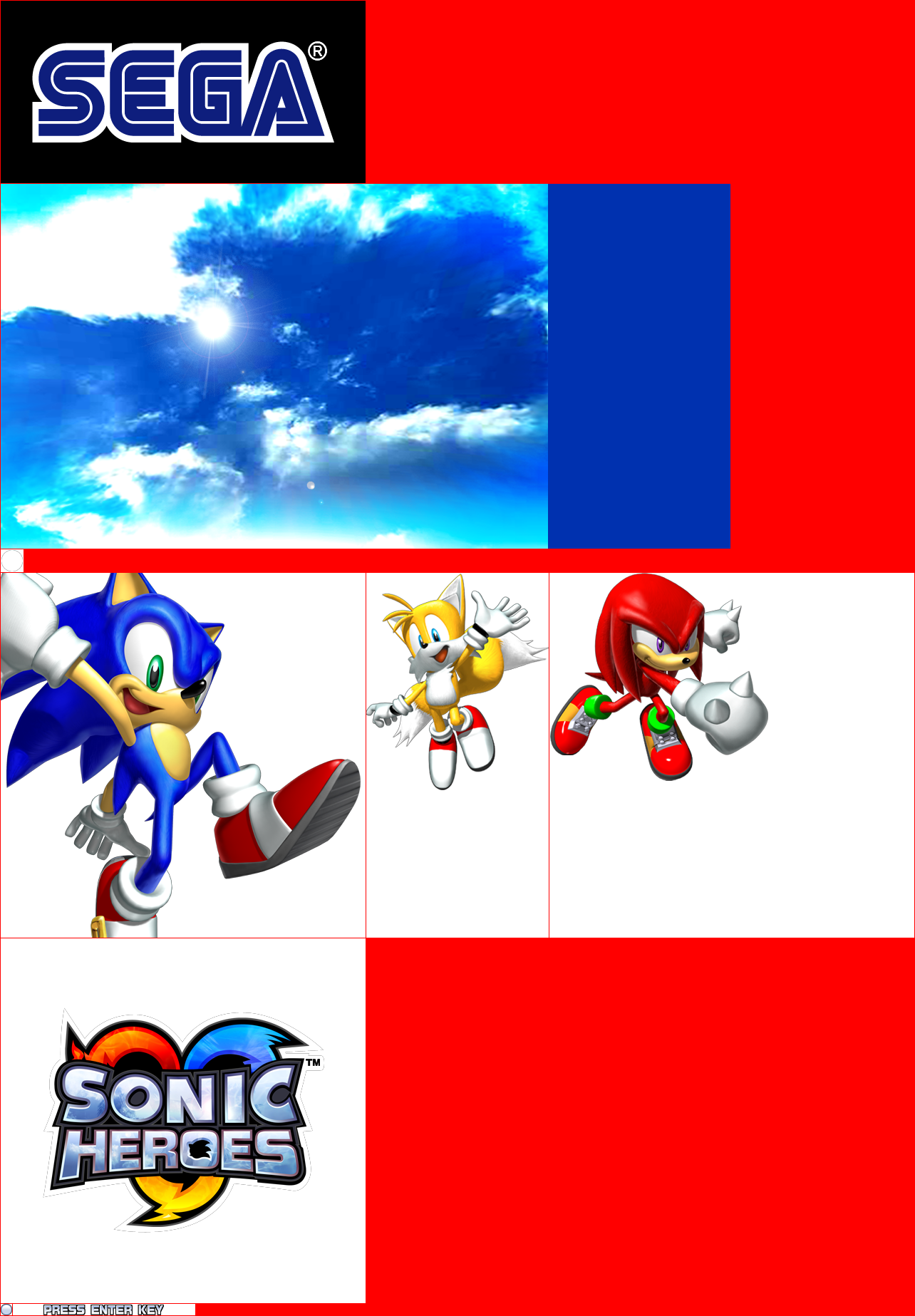 Sonic Heroes - Opening Logo & Title Screen