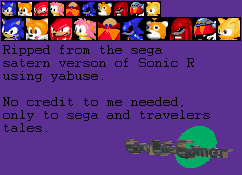 Sonic R - Character Race Icons