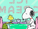 Snoopy Concert (JPN) - Ice Cream Shop Cutscene Background