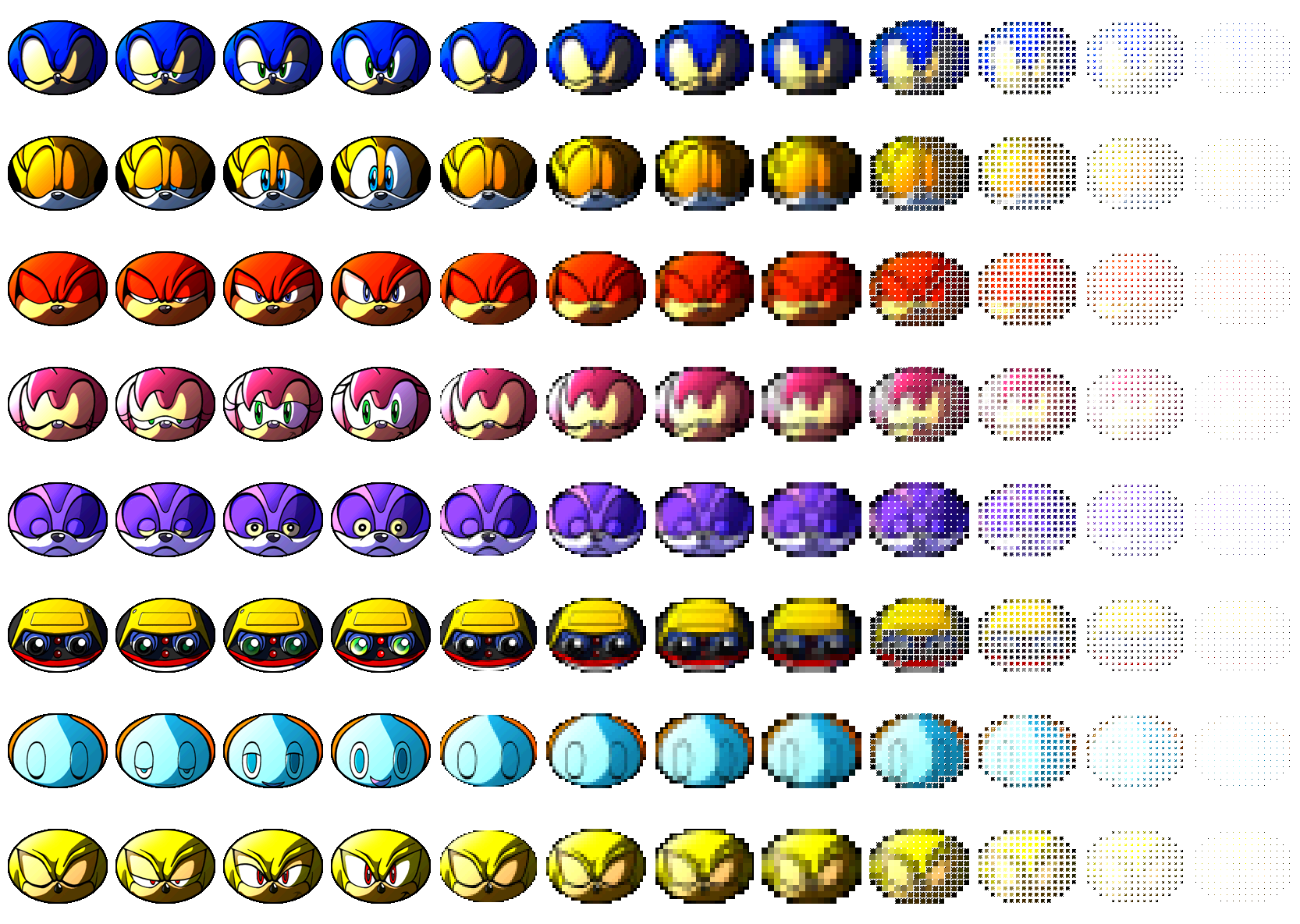 Sonic Shuffle - Character Select