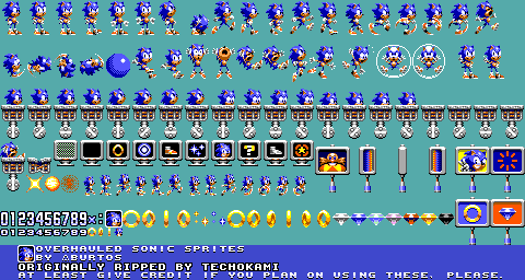 Sonic the Hedgehog Customs - Sonic (Sonic 2 SMS, Overhauled)