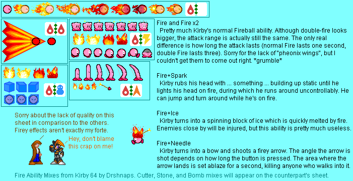 Kirby Customs - Fire Mixes (Kirby Advance-Style)
