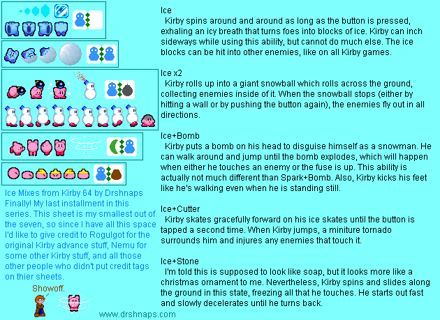 Kirby Customs - Ice Mixes (Kirby Advance-Style)