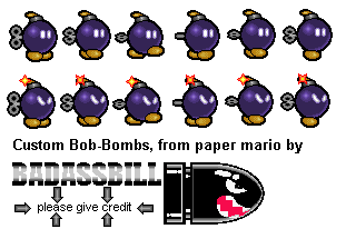 Mario Customs - Bob-omb (Paper Mario-Style)
