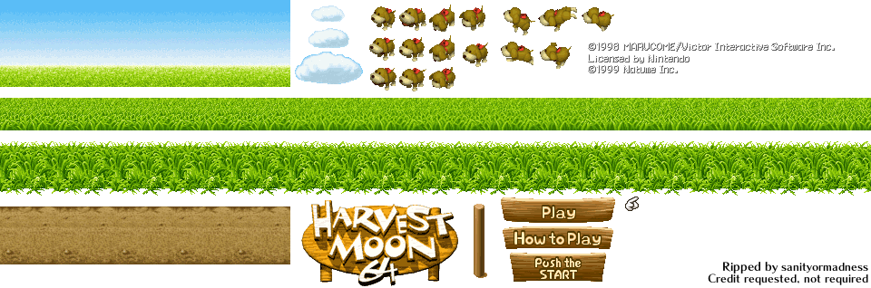 Harvest Moon 64 - Title Screen
